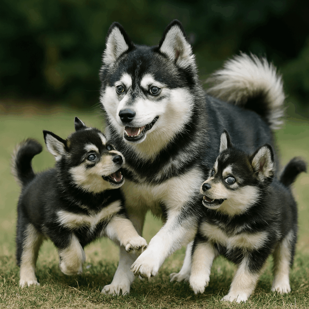 filhotes de pomsky mini